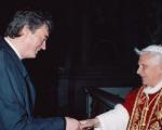 Milan Zver s papežem 